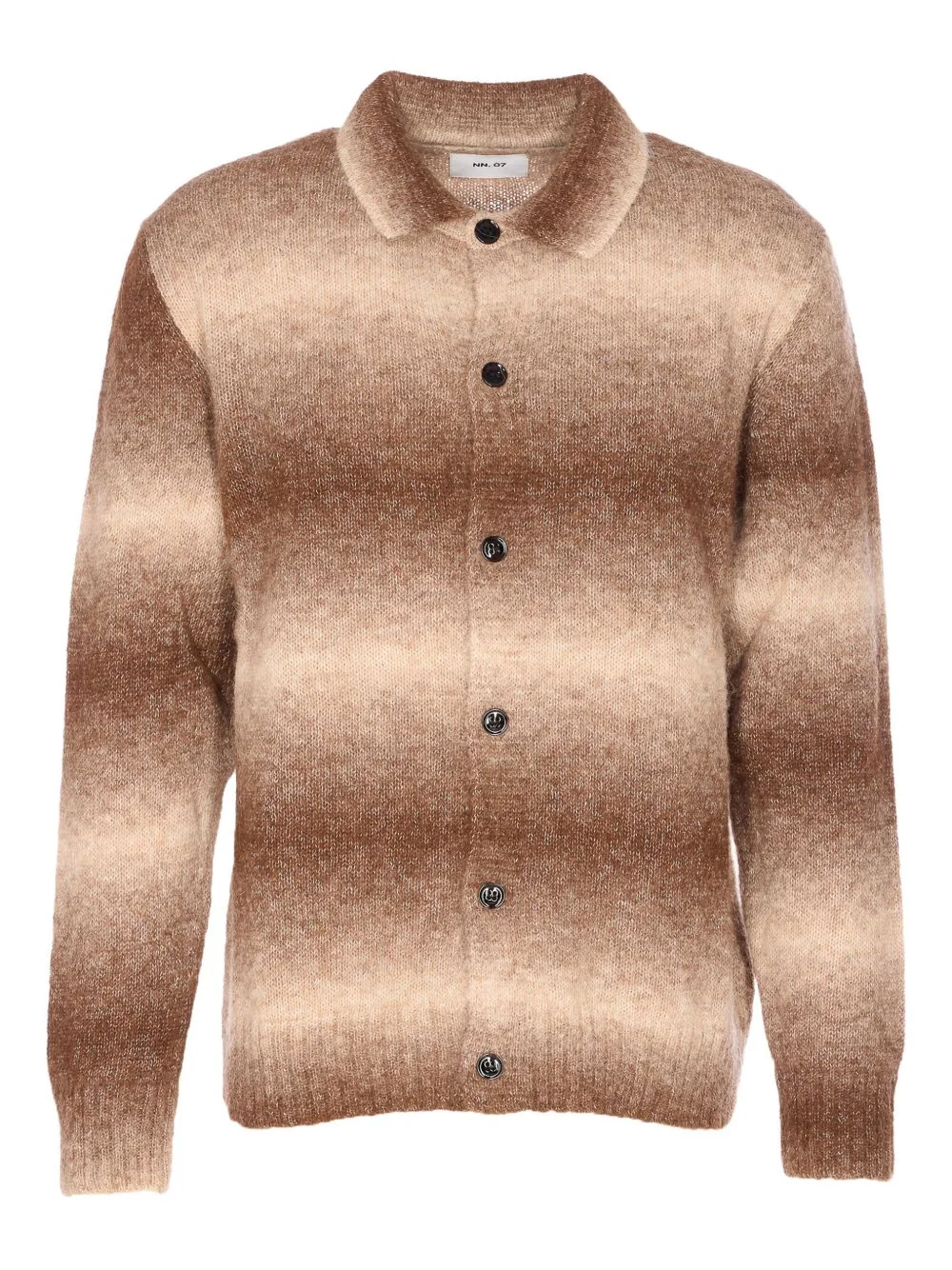 ombré-stripe cardigan - 1