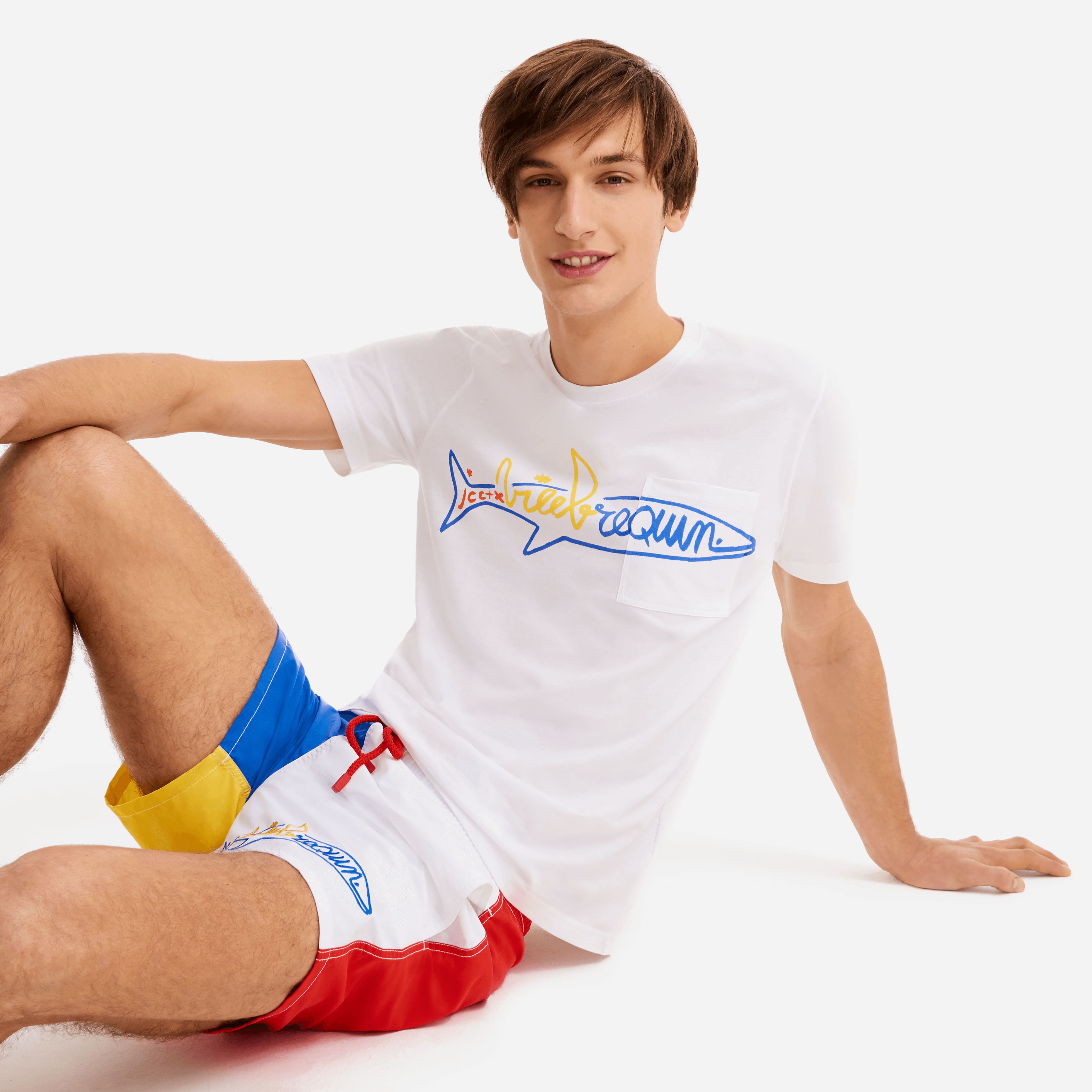 Men cotton t-shirt Vilebrequin Squale - Vilebrequin x JCC+ - Limited Edition - 5