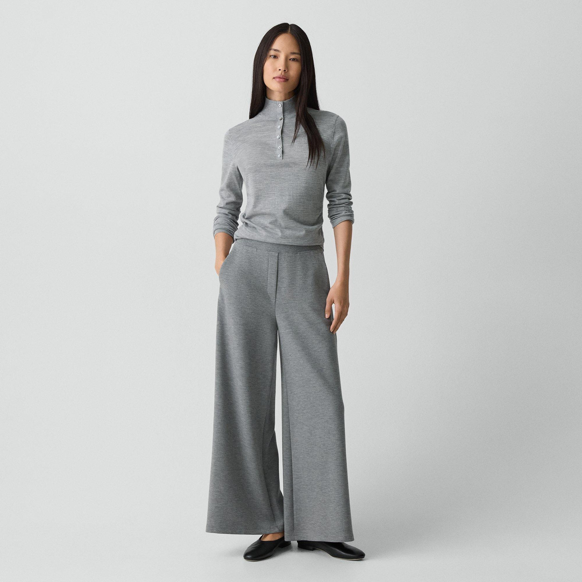 A-Line Pull-On Pant in Double Knit Jersey - 2