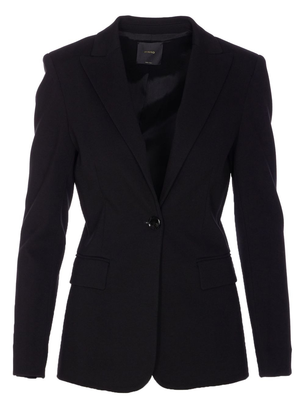 single-button V-neck jacket - 1