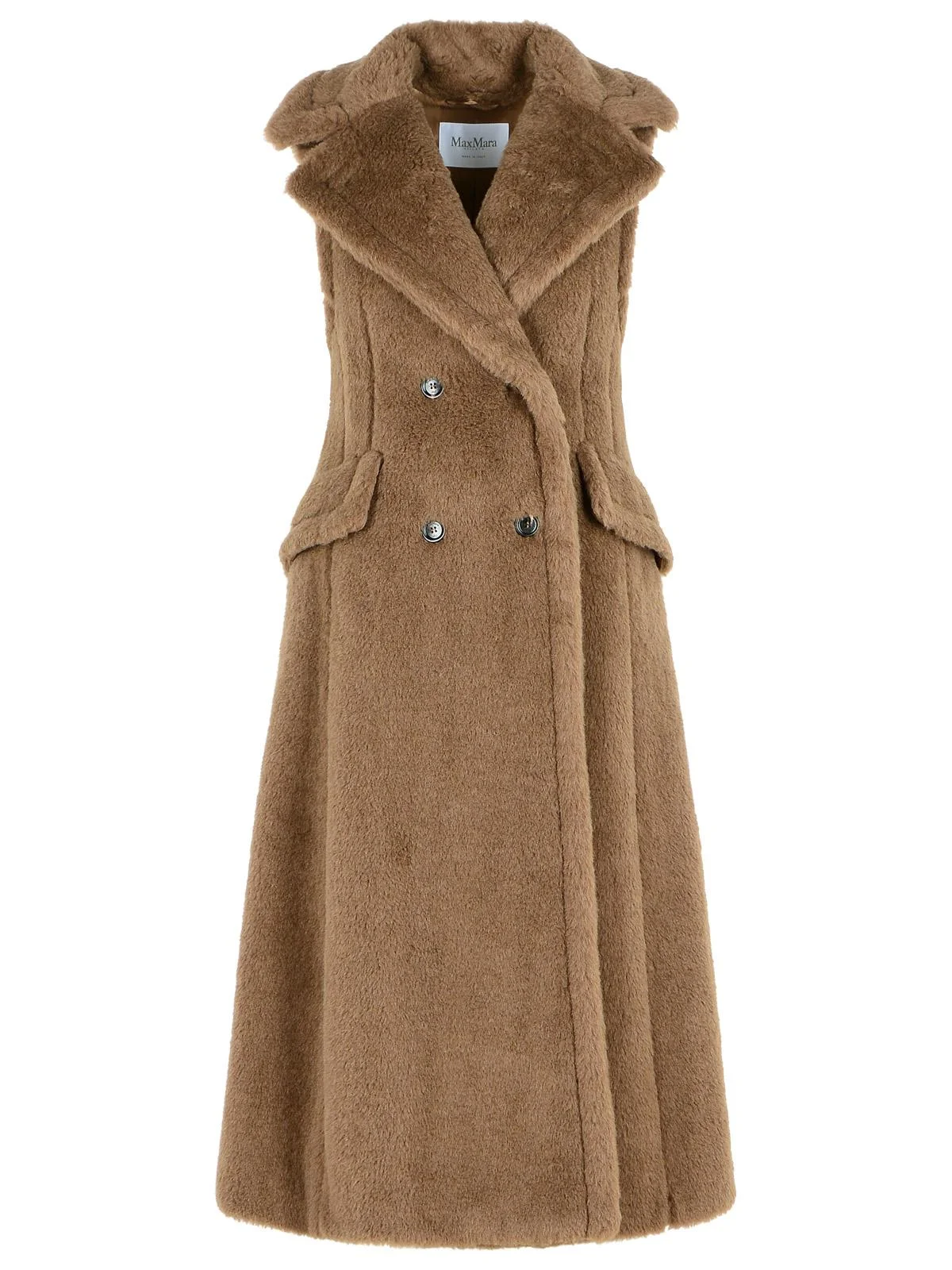 Max Mara 'Boario 1234' Sleeveless Coat In Alpaca And Brown Wool 'Teddy' Women - 1