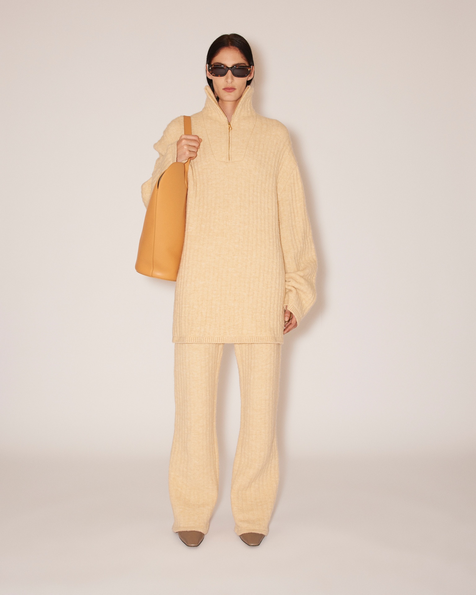 ZITAH - Oversized knitted sweater - Cream - 2