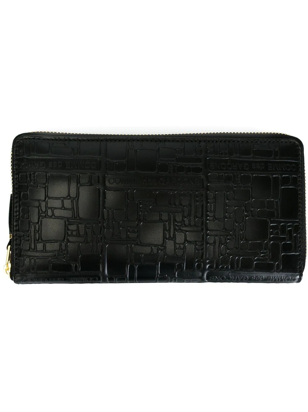 定価3万円 COMME des GARCONS LOGO EMBOSSED Comme Des Garçons logo-embossed leather wallet | REVERSIBLE