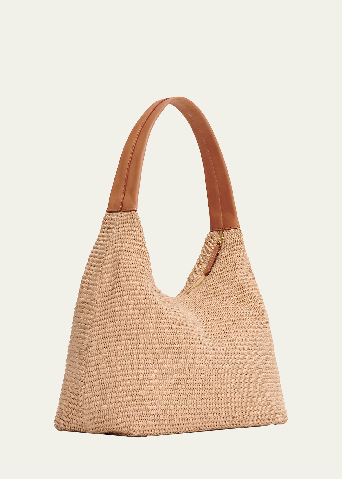 Candy Zip Raffia Shoulder Bag - 3