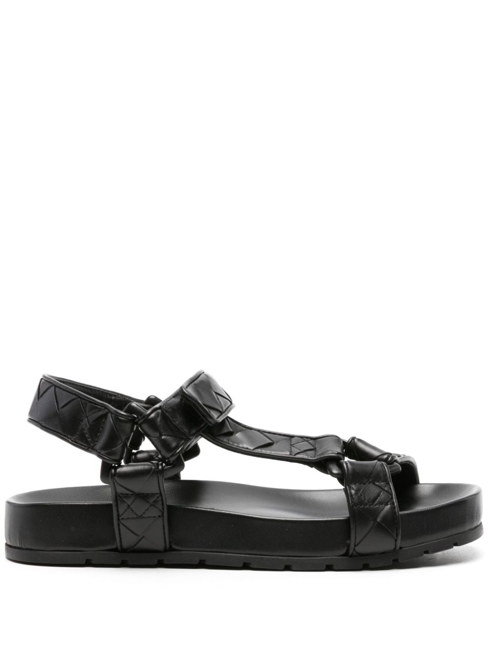 Intrecciato leather sandals - 1