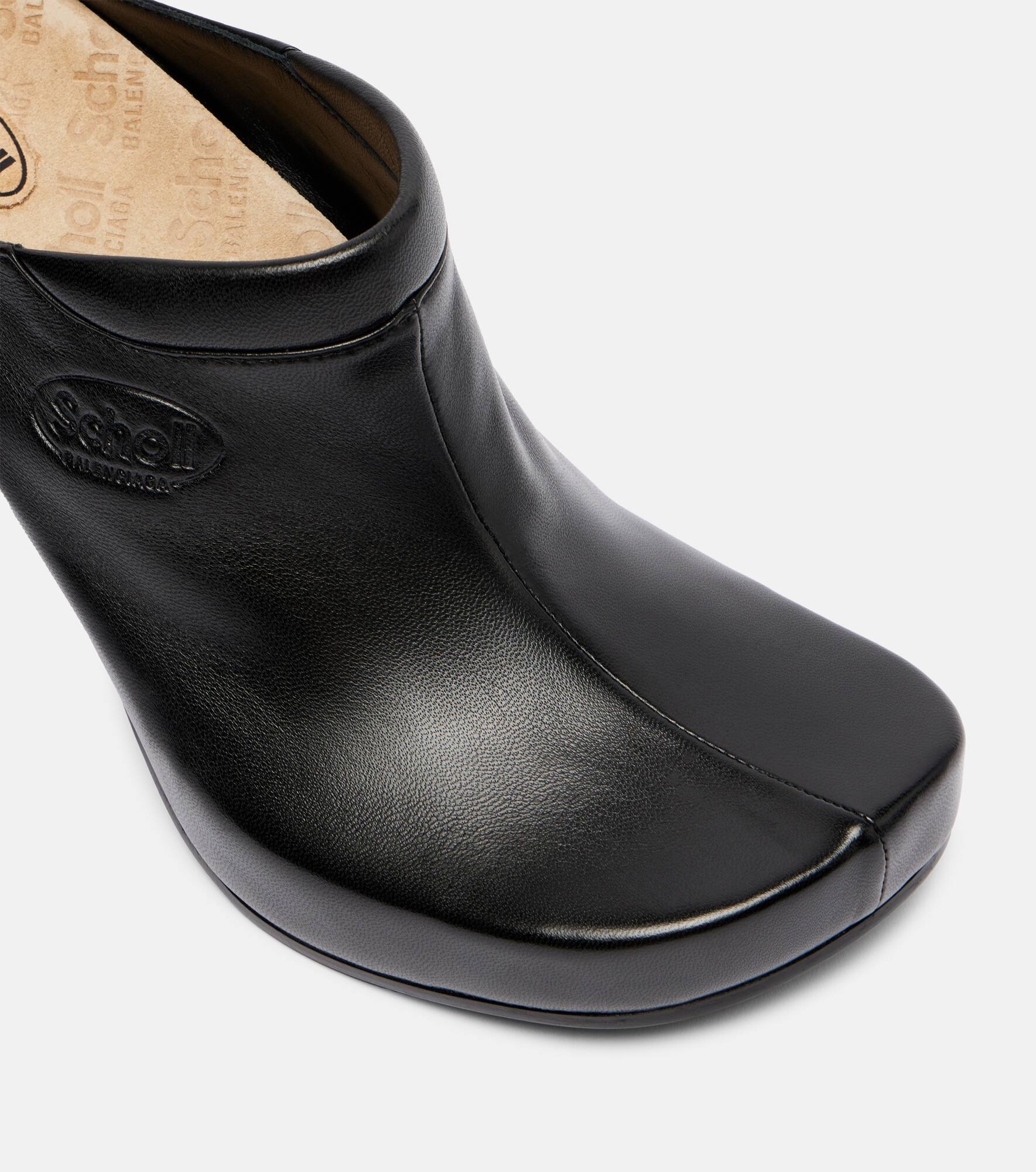 x Scholl 80 leather mules - 5