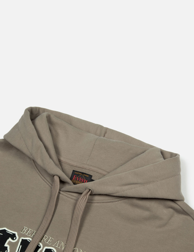 SNOWFLAKE AND KAMON EMBROIDERY RELAX FIT HOODIE 4