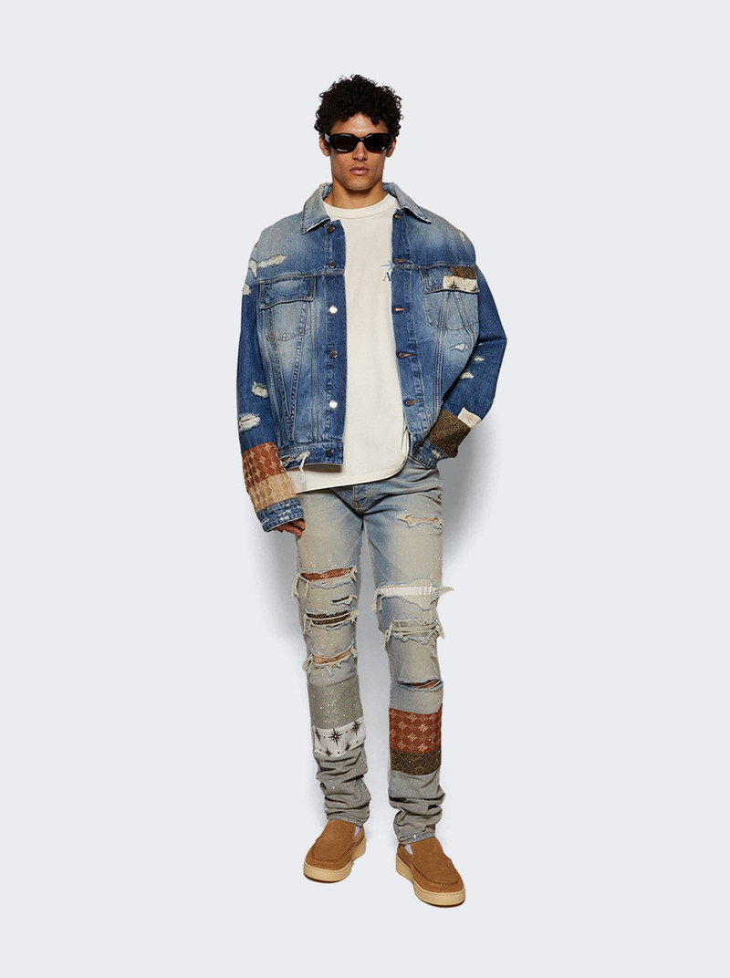 Quad Artpatch Skinny Jean Antique Indigo 5