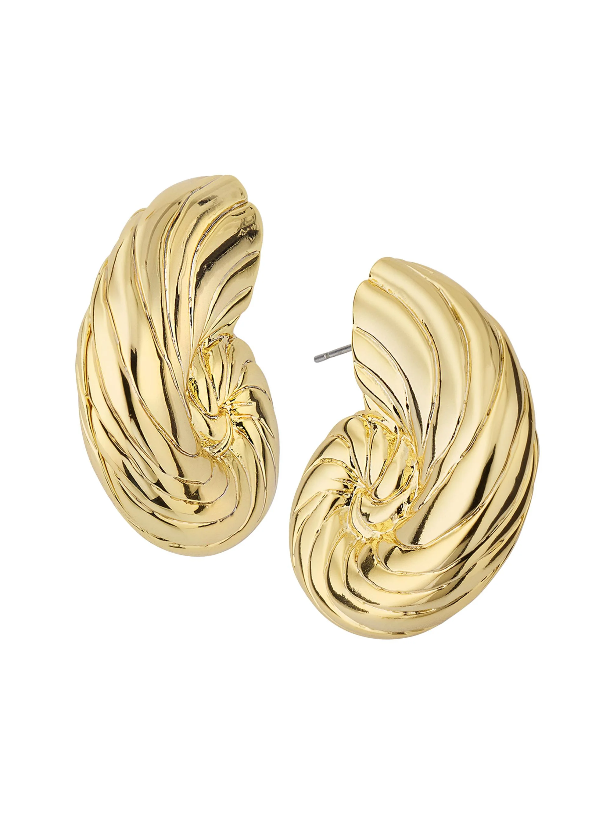 Women's Nautilus 14K-Gold-Plated Stud Earrings - Gold - 1