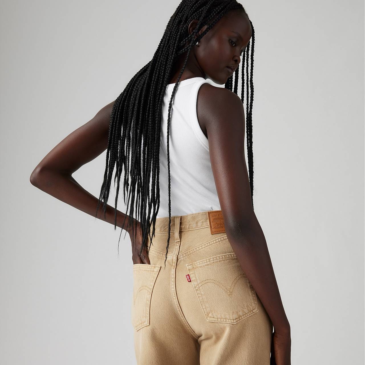 RIBCAGE WIDE LEG WOMEN'S JEANS - 4