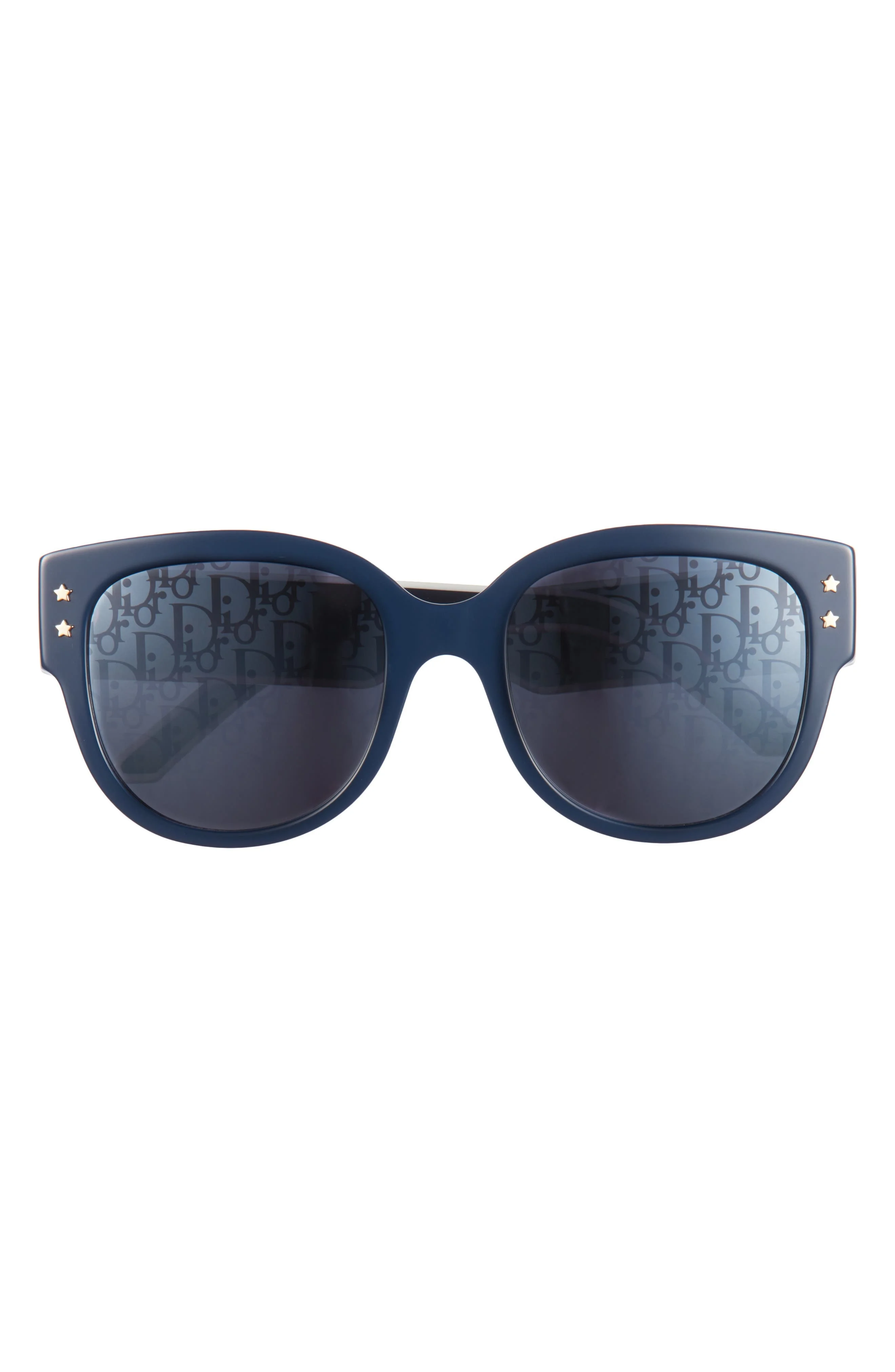 'Diorpacific B2I 54mm Butterfly Sunglasses in Shiny Blue /Smoke Mirror at Nordstrom - 1