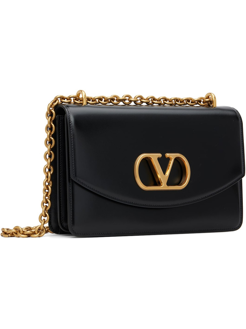 Valentino Black Logo Calfskin Bag outlook