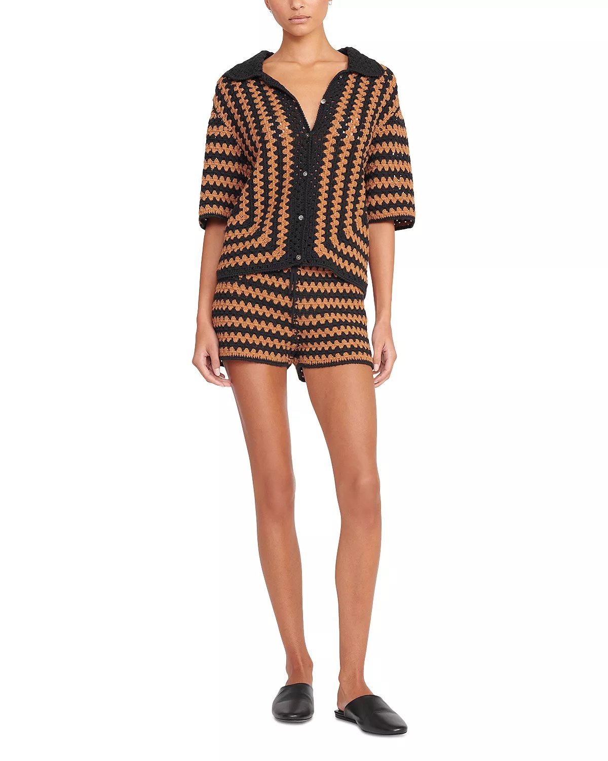 【Staud】 Samaraコットン crochetショート Staud Samara cotton crochet shorts Staud