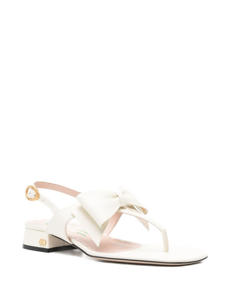 Valentino bow-embellished slingback sandals outlook