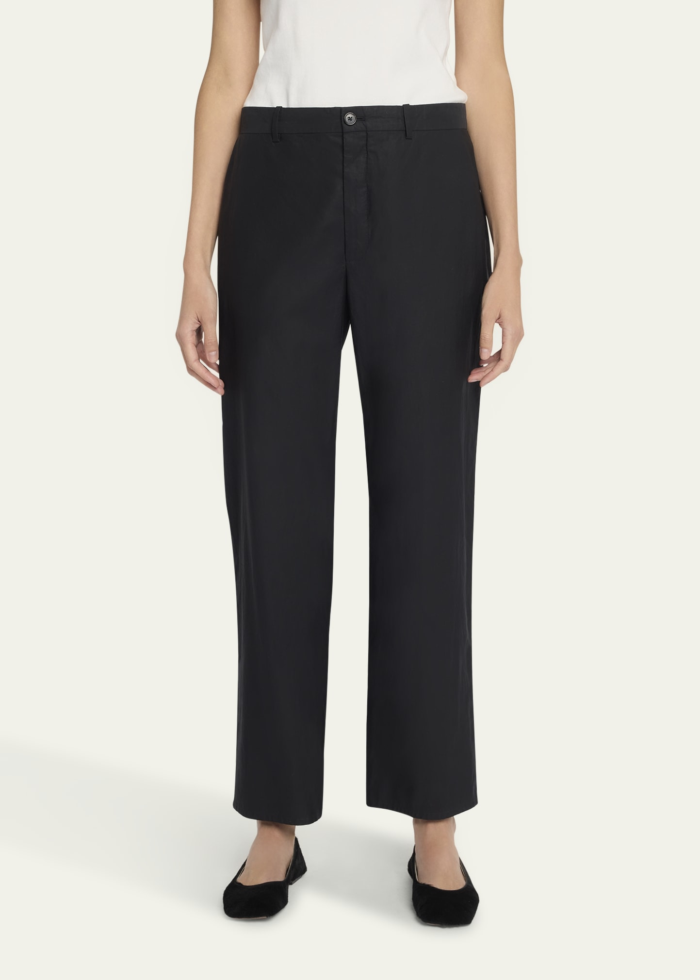 Zuzana Cotton Straight-Leg Ankle Pants - 4