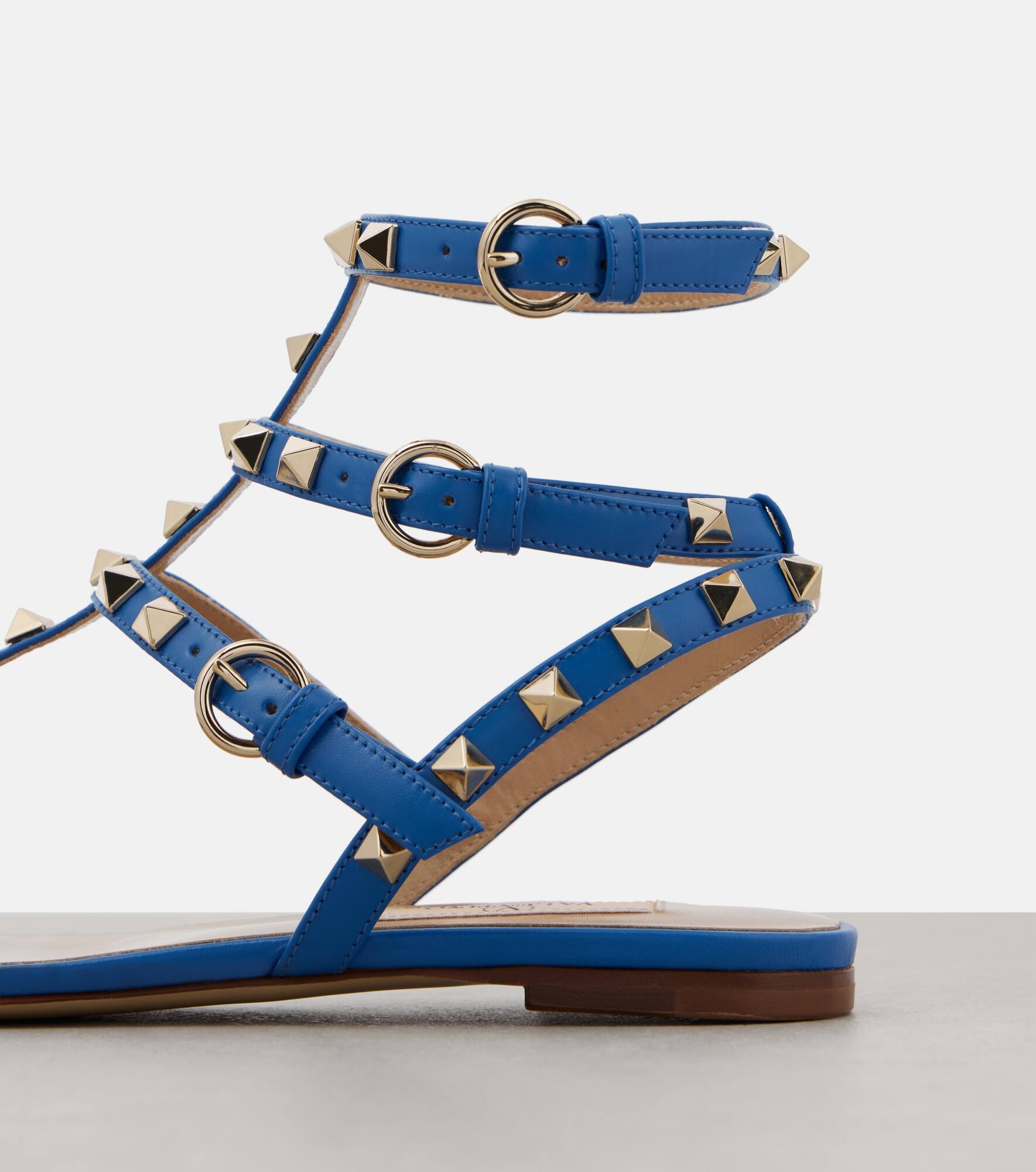 Rockstud leather thong sandals - 6