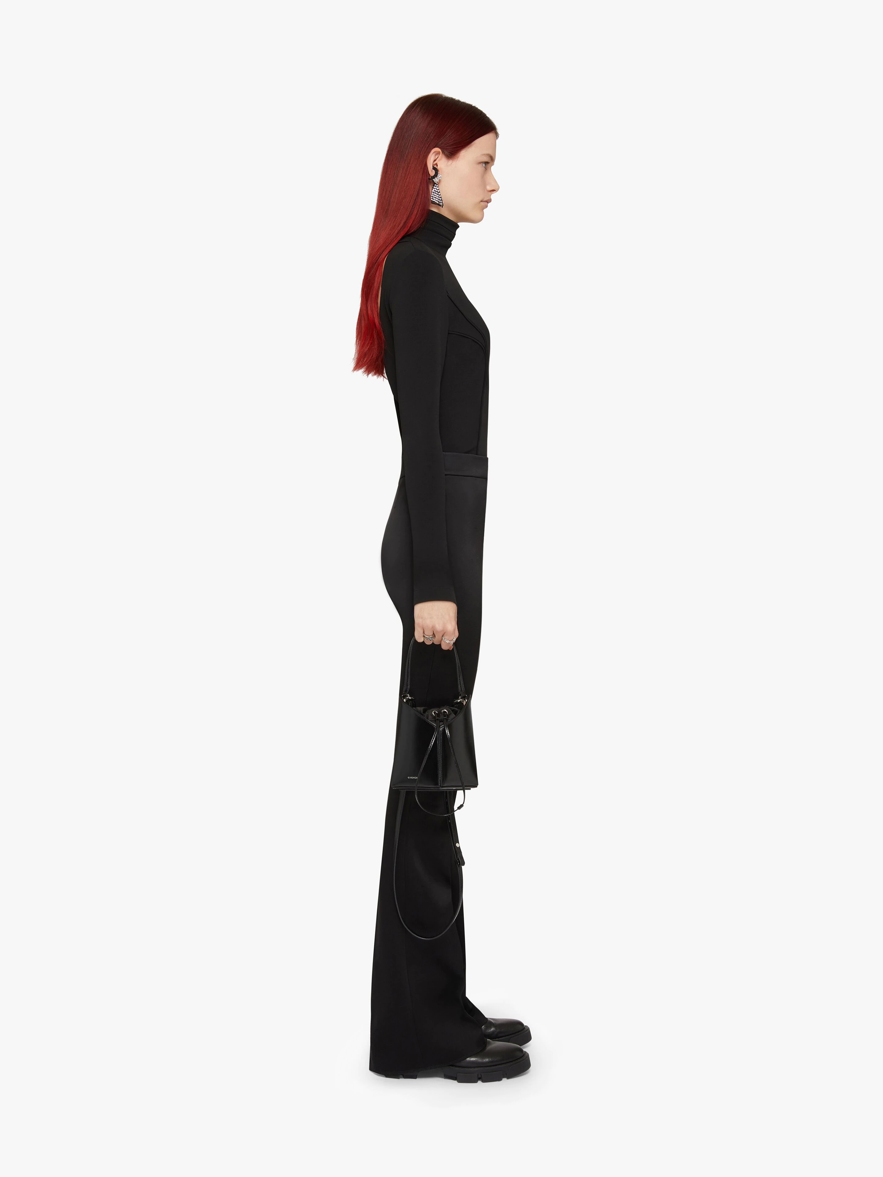 Givenchy FLARED PANTS IN CREPE DE SATIN | REVERSIBLE