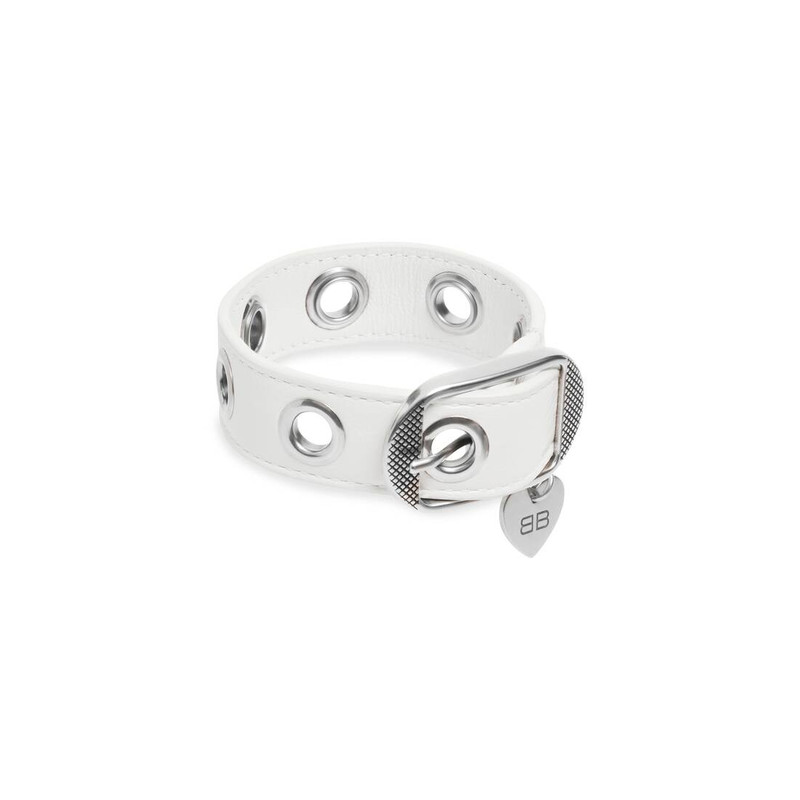 BALENCIAGA Women's Le Cagole Bracelet in White outlook