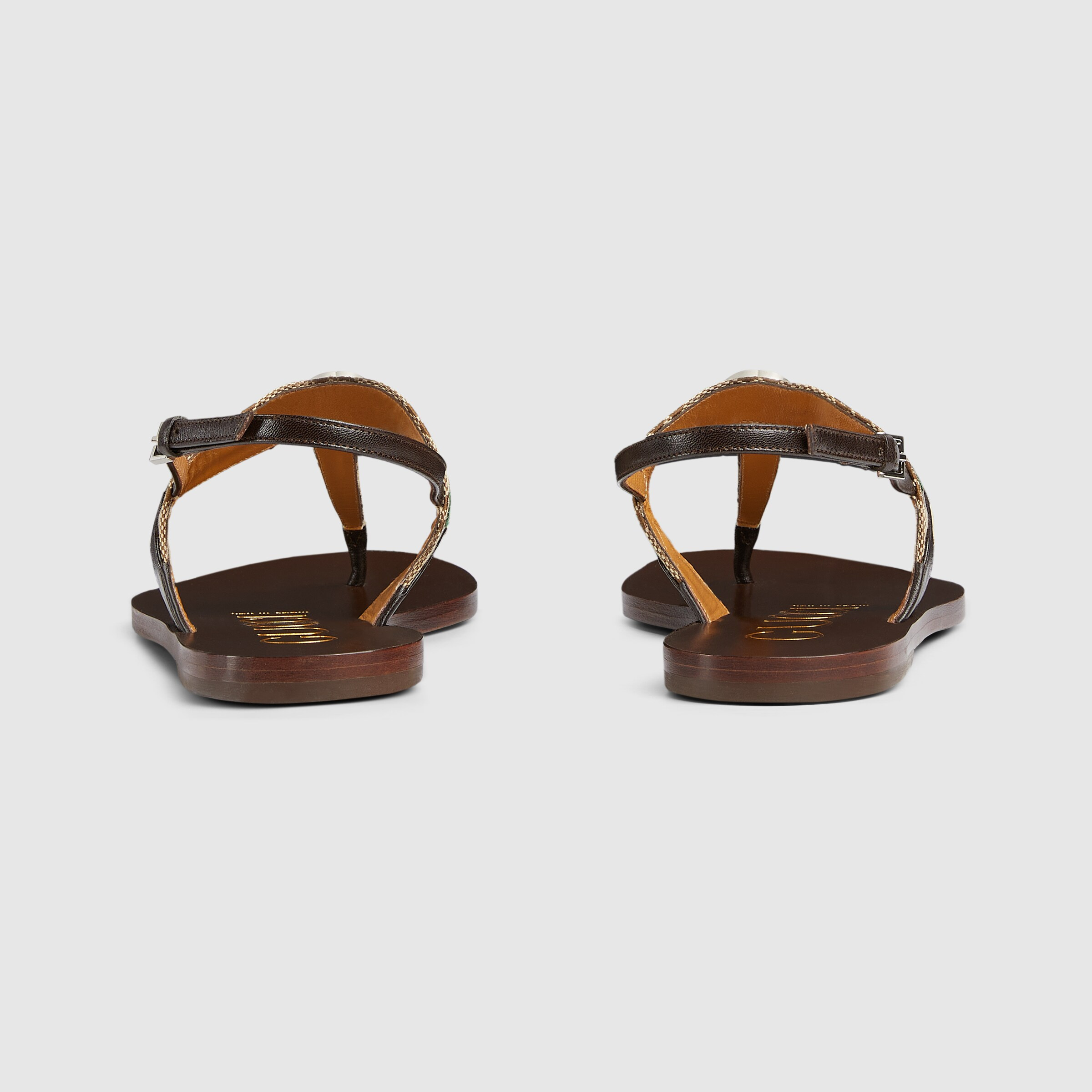 Women's Interlocking G Web sandal - 4