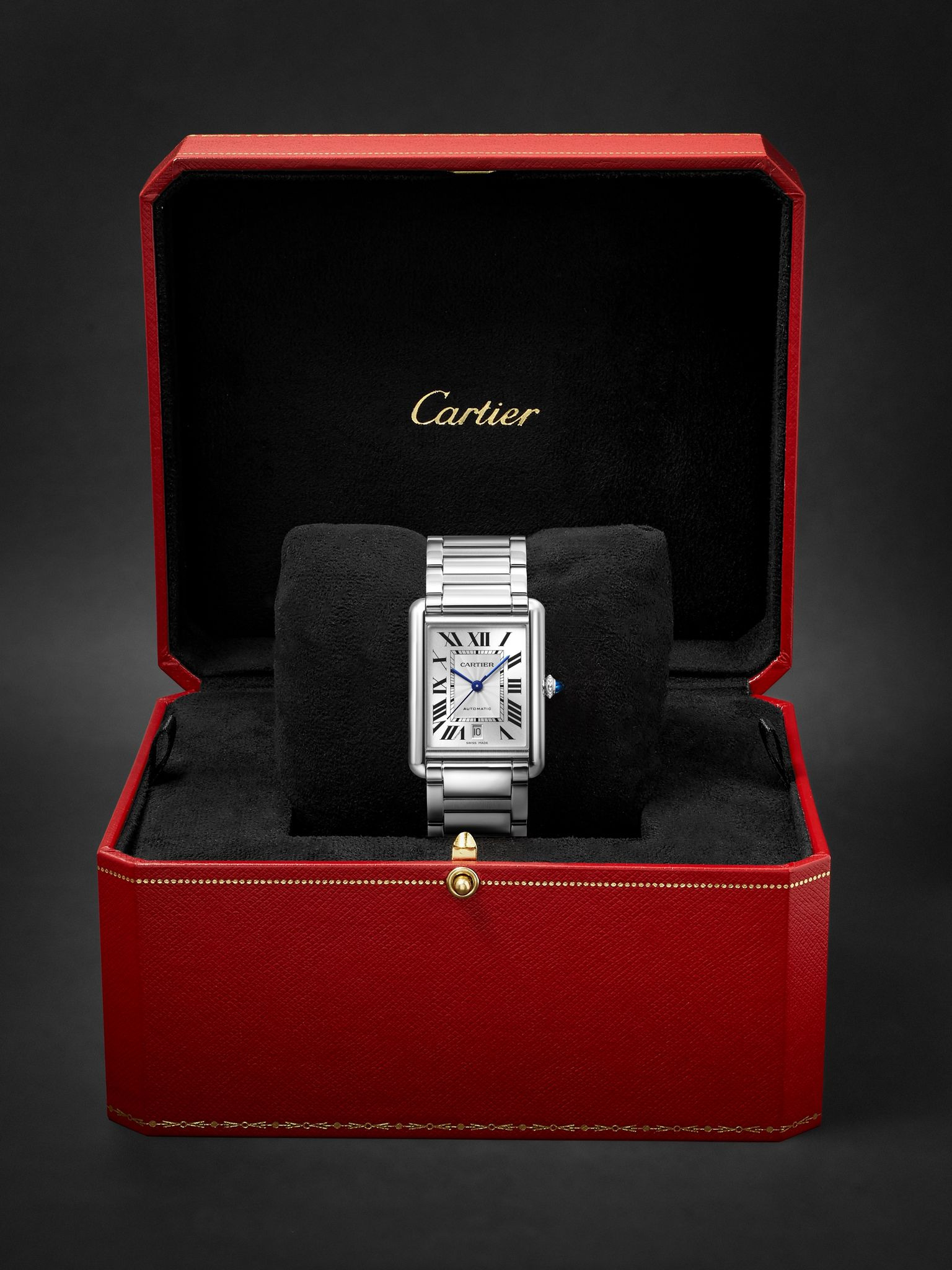 Tank Must Extra-Large Automatic 31mm Stainless Steel Watch, Ref. No. WSTA0053 White - 7