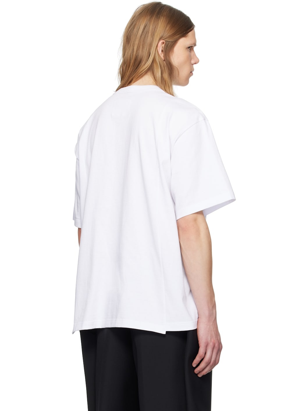 White Cotton Jersey T-shirt - 3