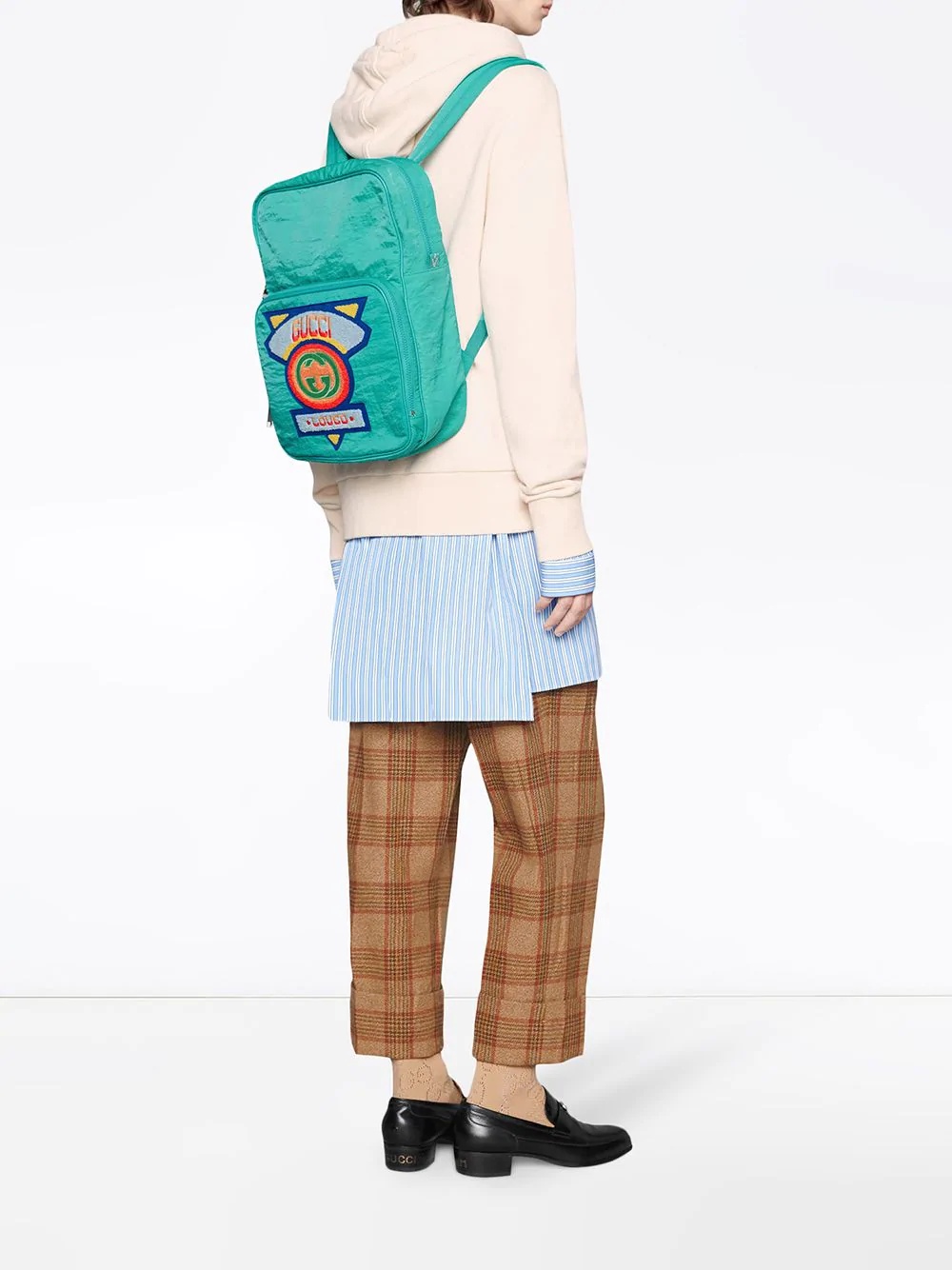 Medium backpack with Gucci '80s patch - 2