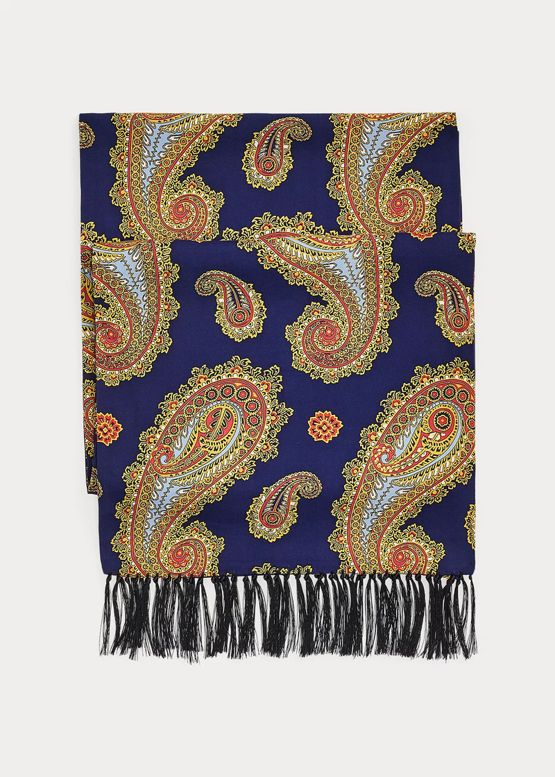 Tasseled Paisley-Print 스카프 - 1