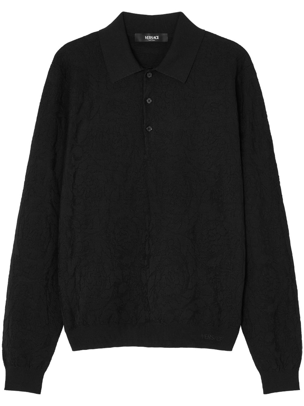 logo-embroidered polo shirt - 1