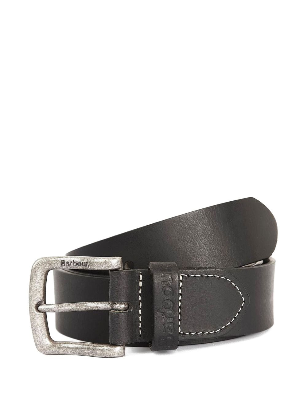 leather logo-detail wallet and belt set - 1