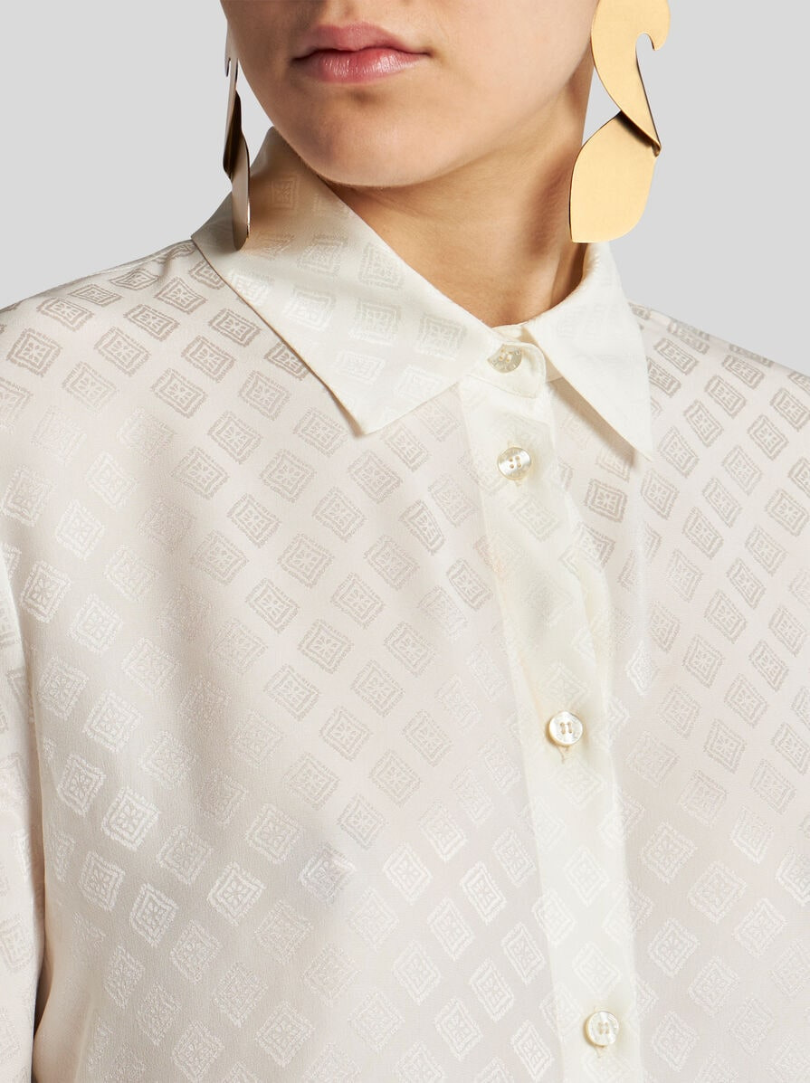 SILK JACQUARD SHIRT - 4