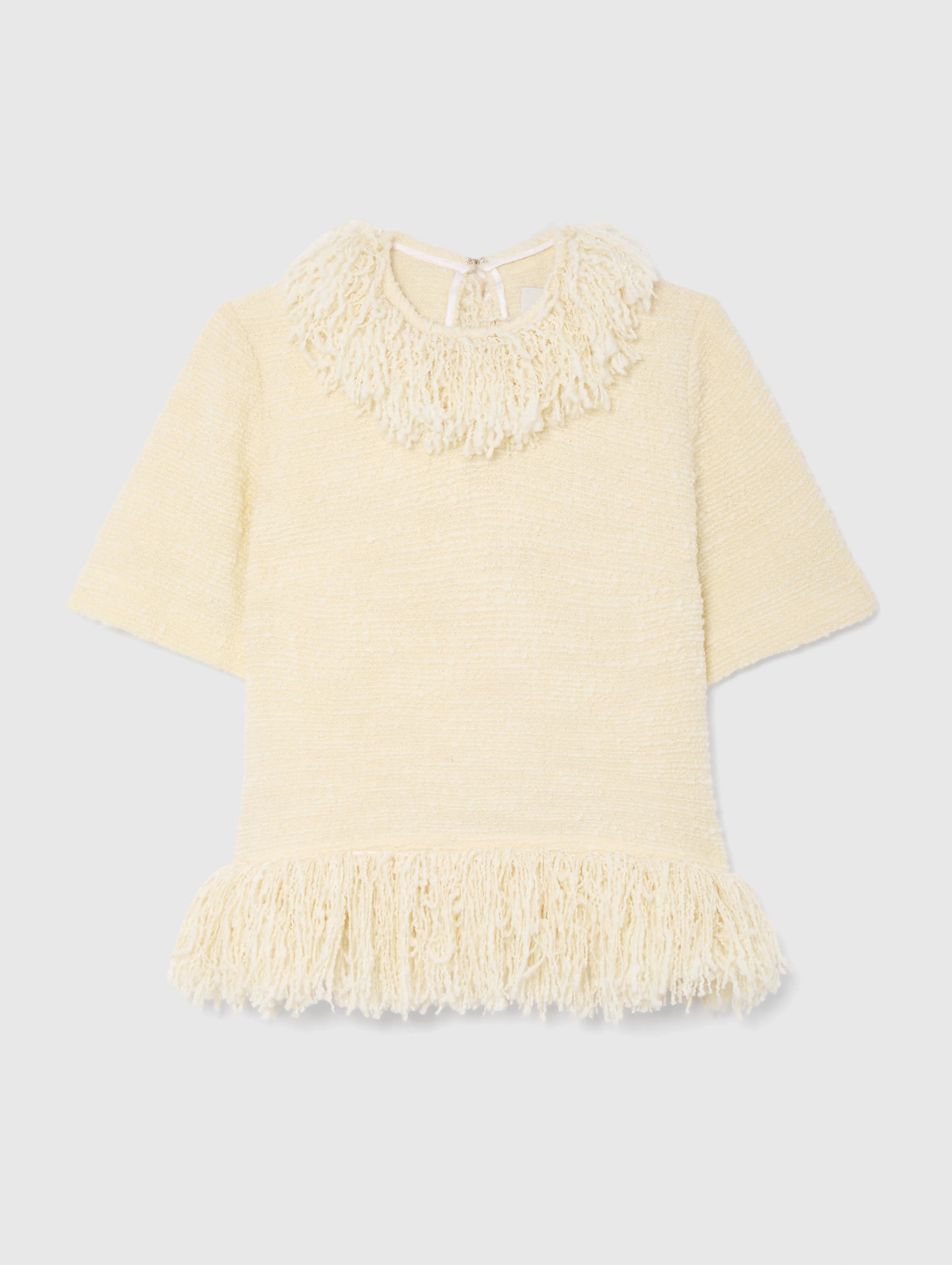 FRINGE TOP IN VANILLA CREAM - 1