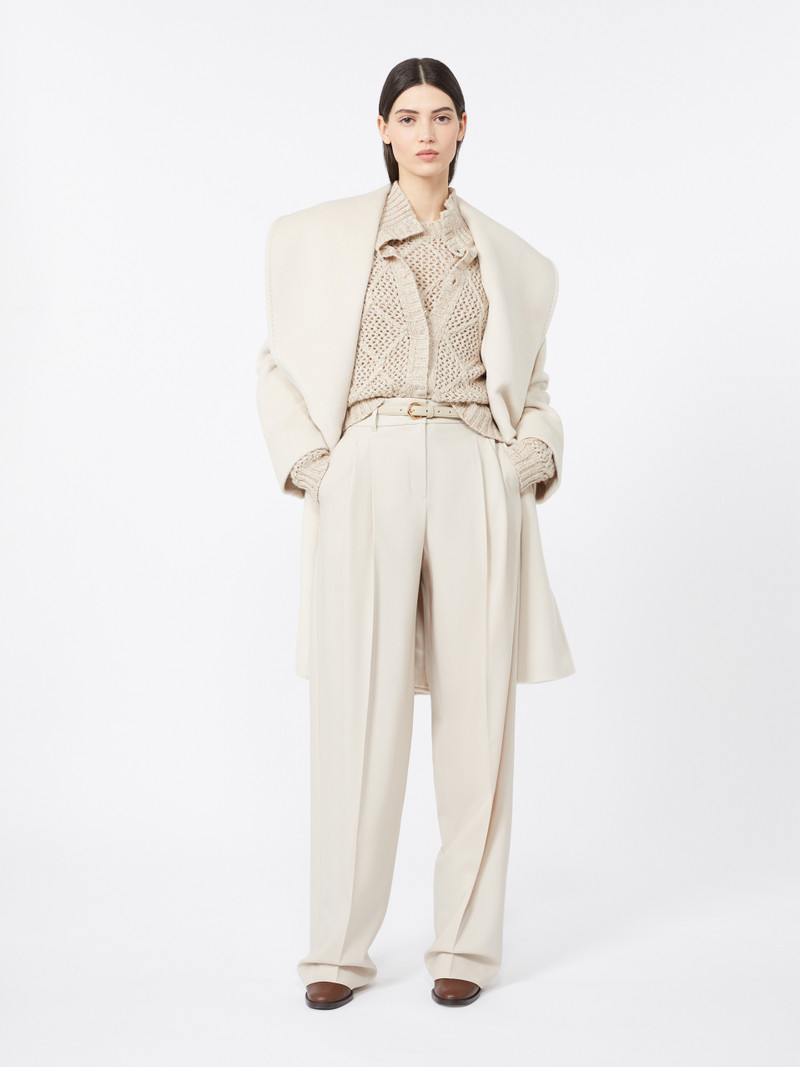 Max Mara CLORURO Alpaca and wool beaver coat outlook