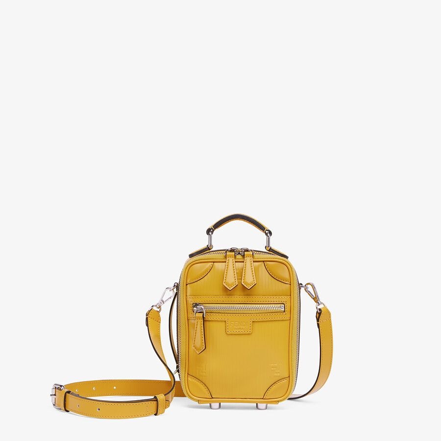 Yellow leather bag - 1