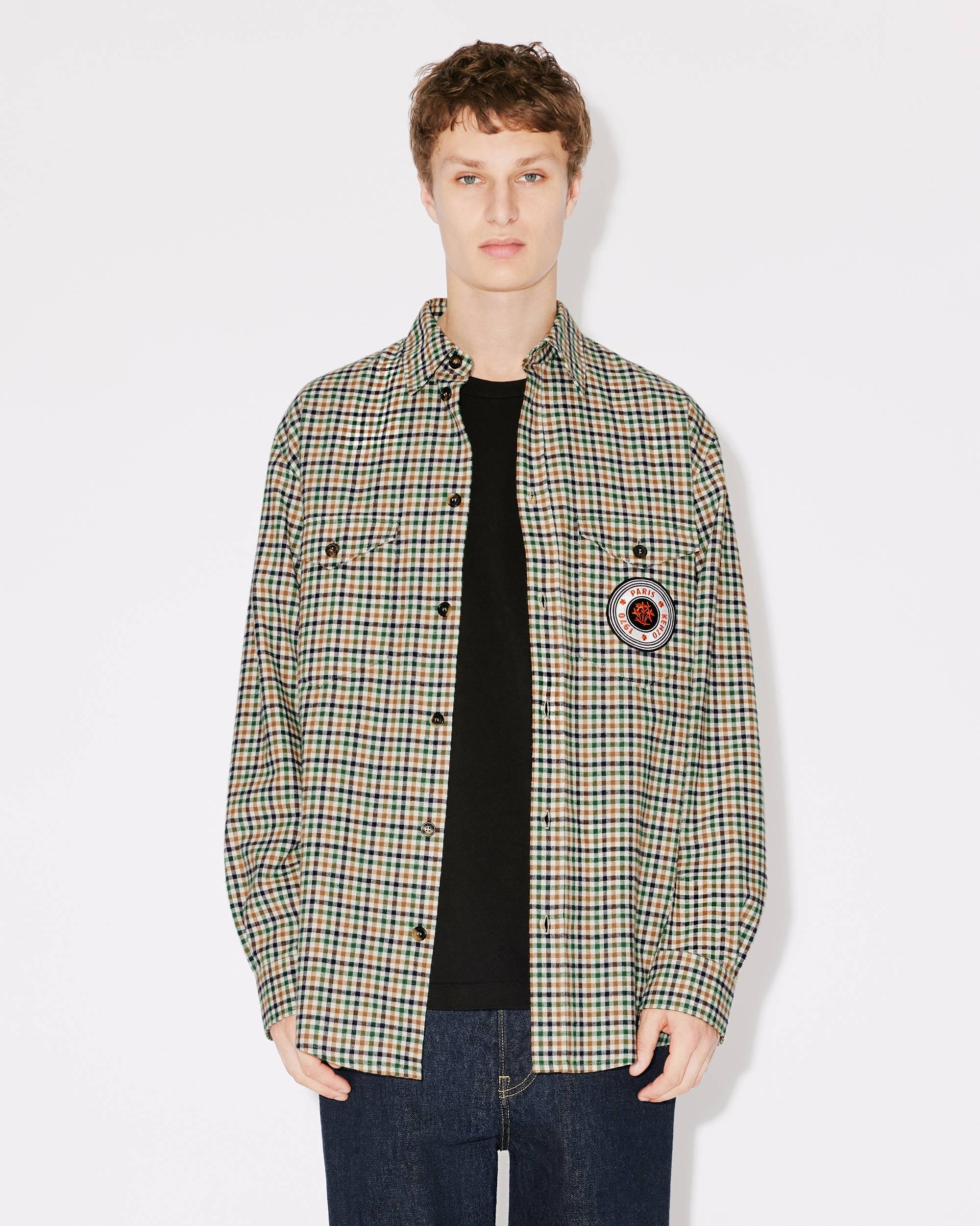 'KENZO Travel' checked shirt - 3