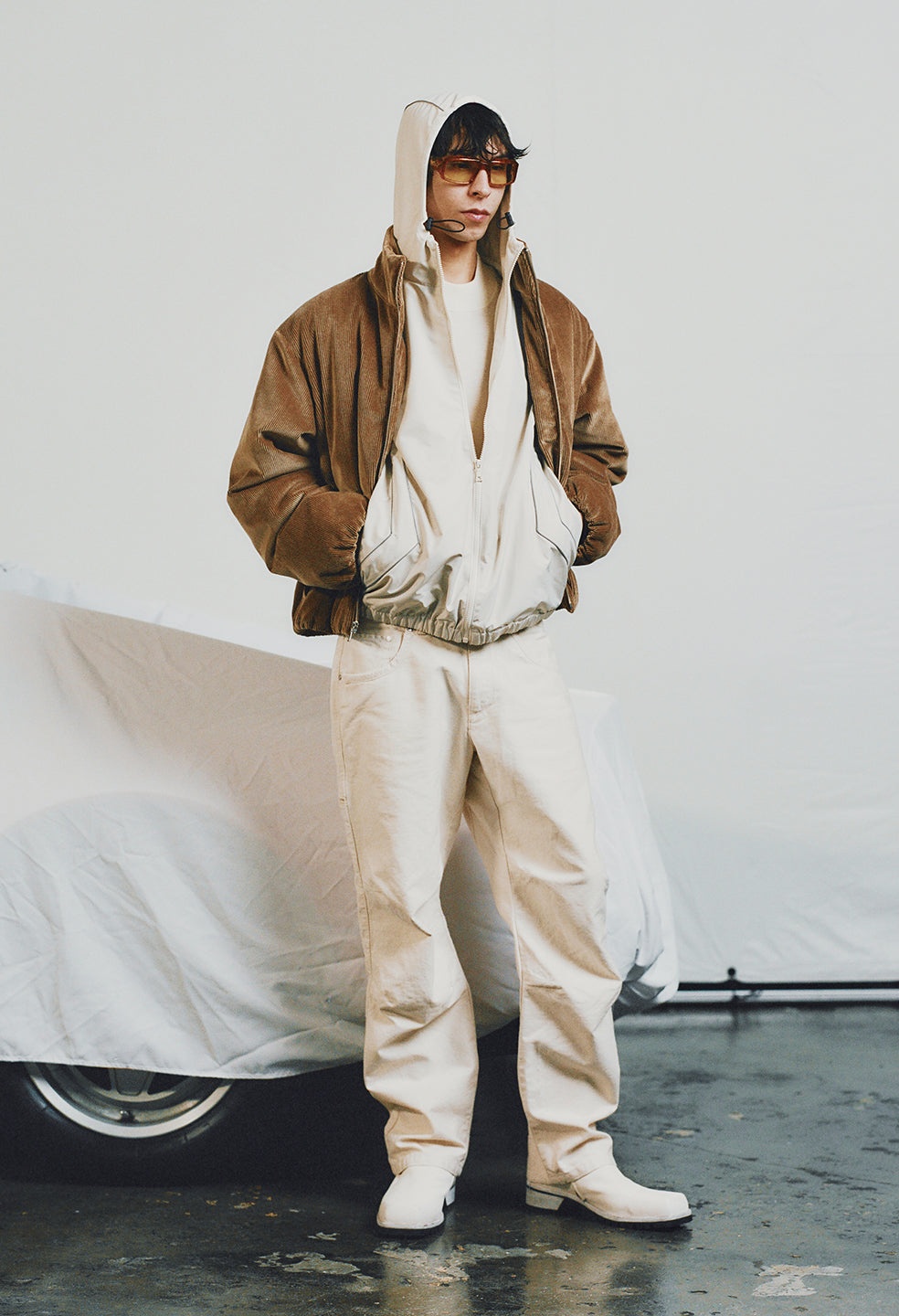 PANELED NYLON ANORAK - 9