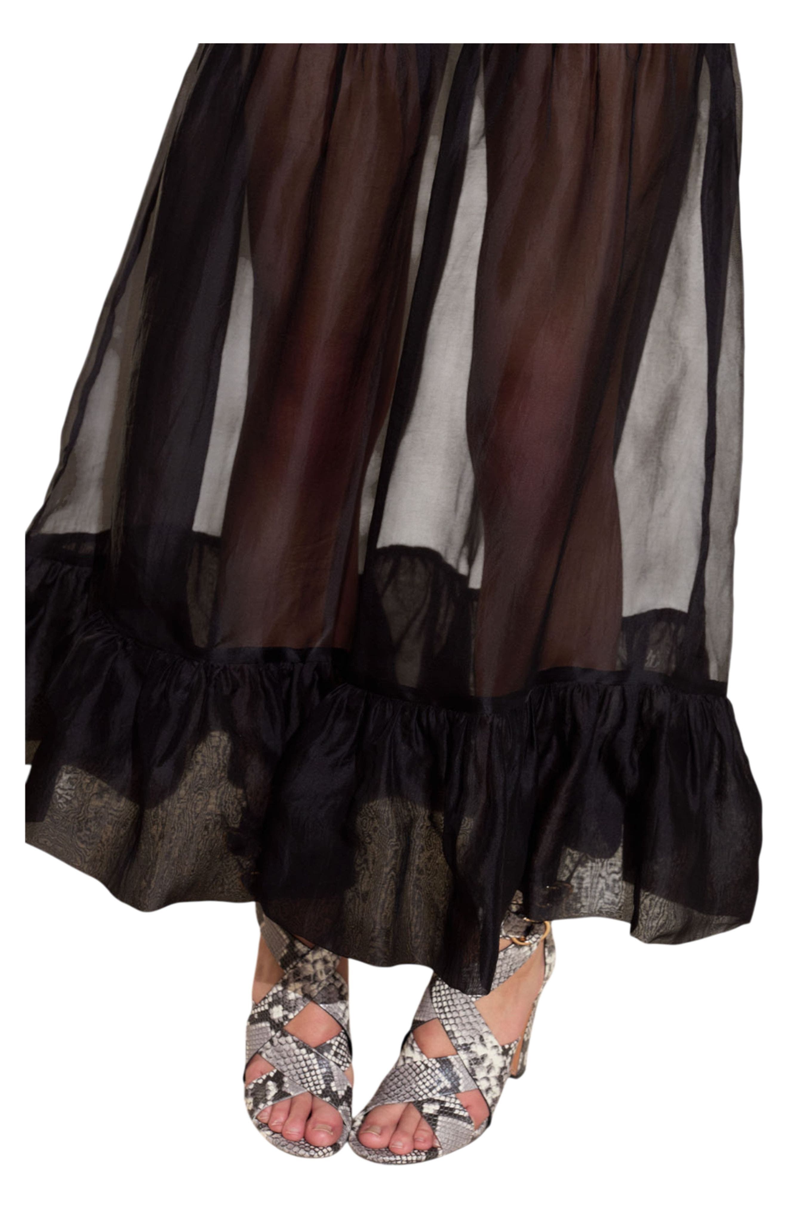 Cynthia Rowley Serafina Silk Skirt in Black at Nordstrom - 2