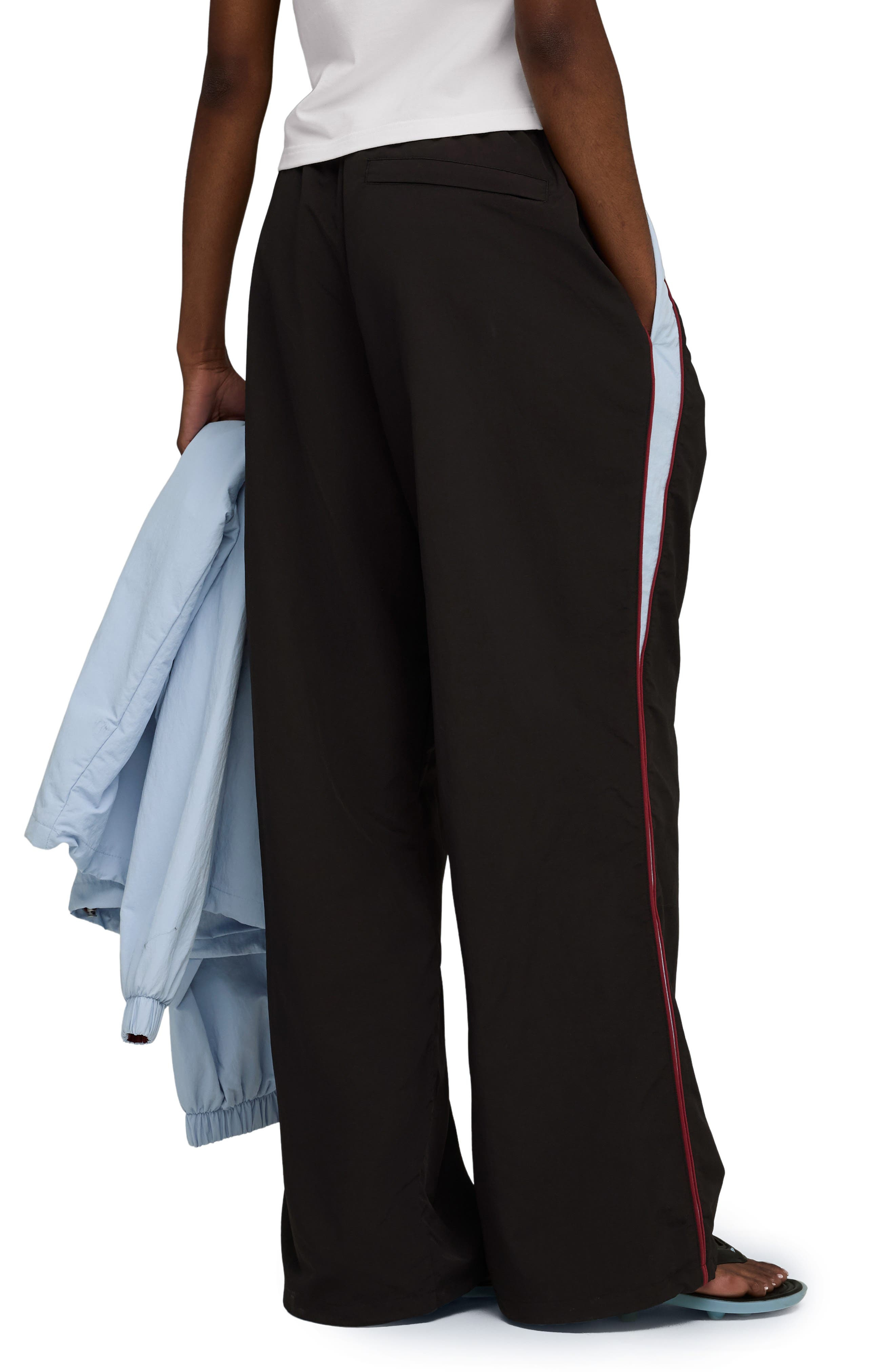 PUMA x FENTY Nylon Track Pants in Puma Black at Nordstrom - 2