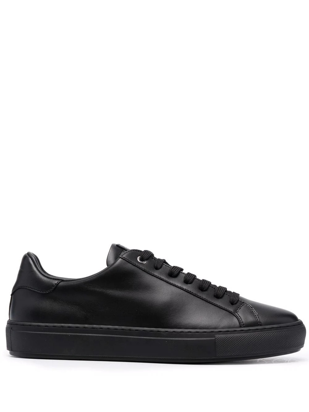 sleek leather low-top sneakers - 1