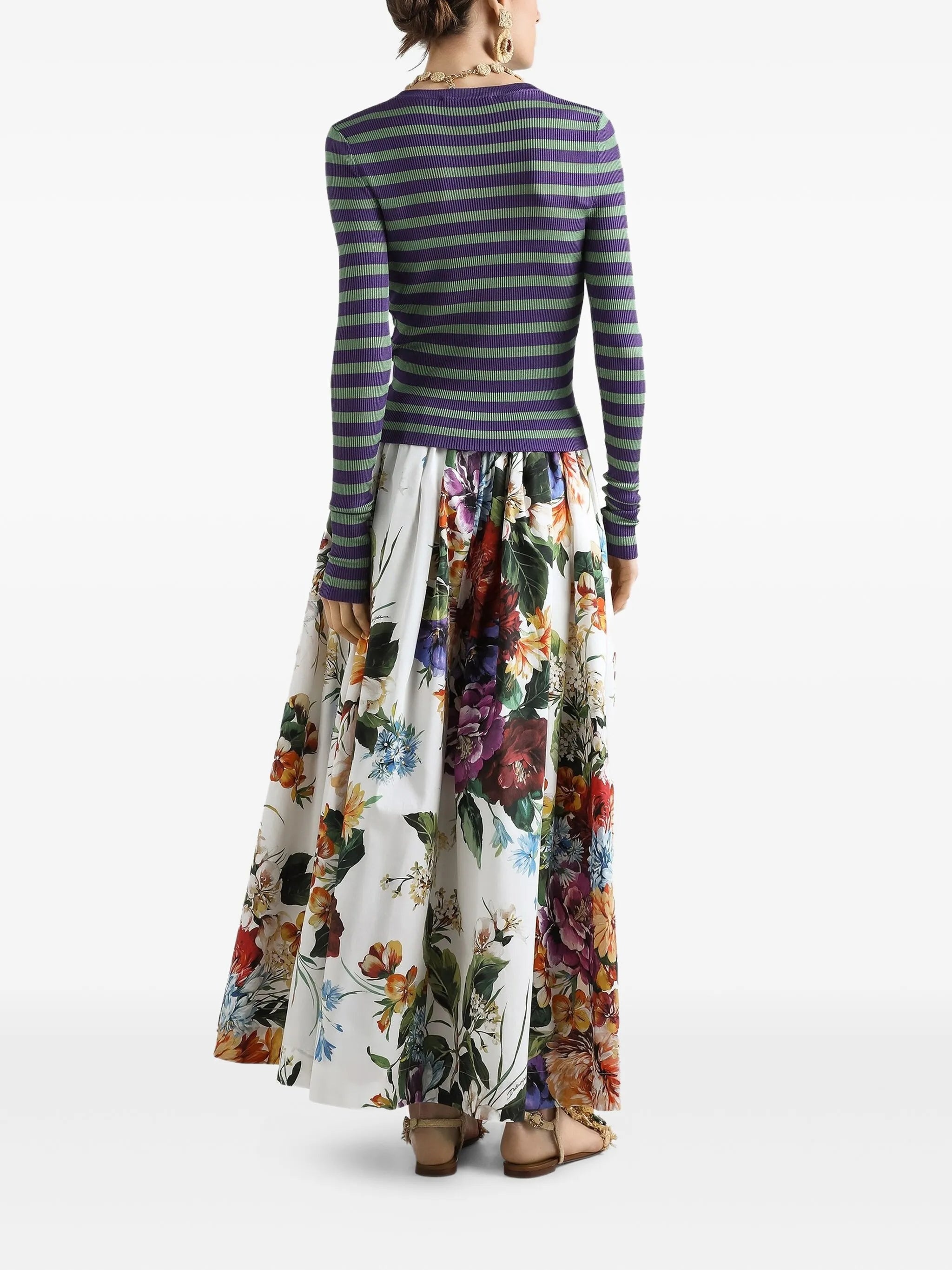 Floral-print Maxi Skirt - 4
