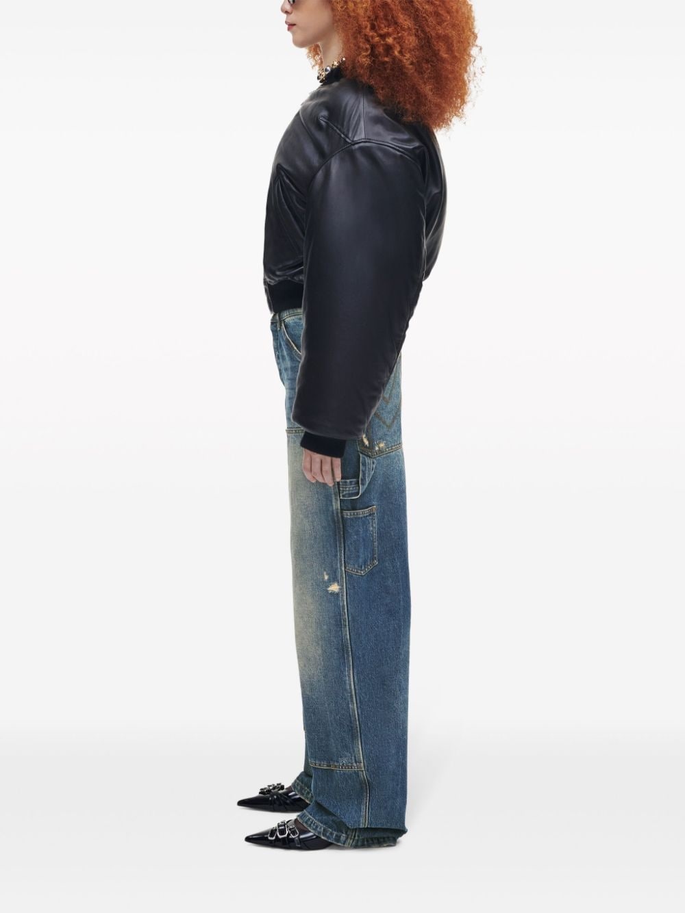 leather bomber jacket - 3