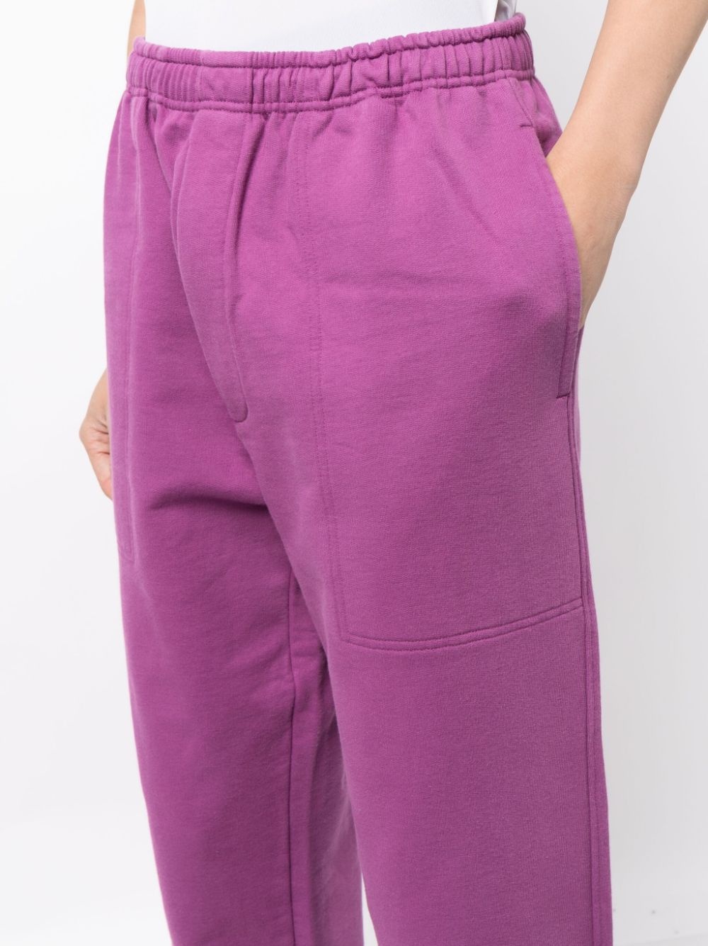 wide-leg cotton track pants - 5
