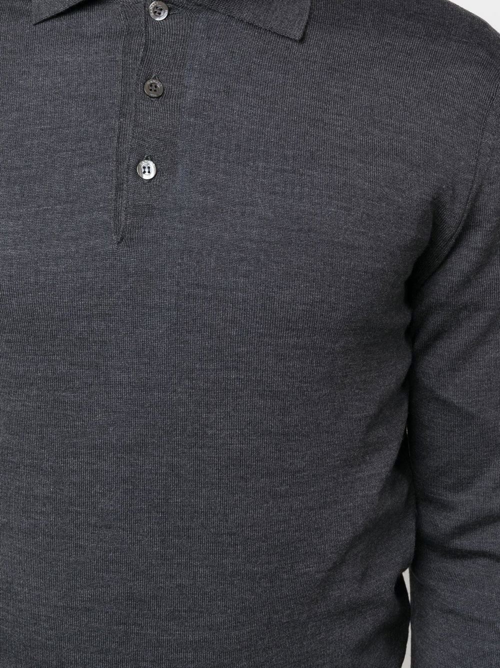 merino-wool polo shirt - 5