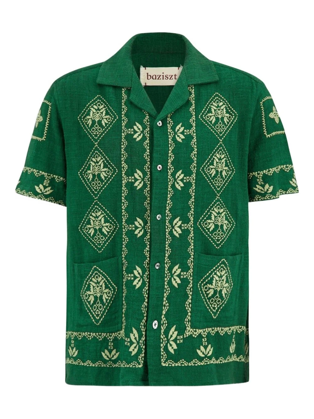 Mexican button-down embroidered shirt - 1