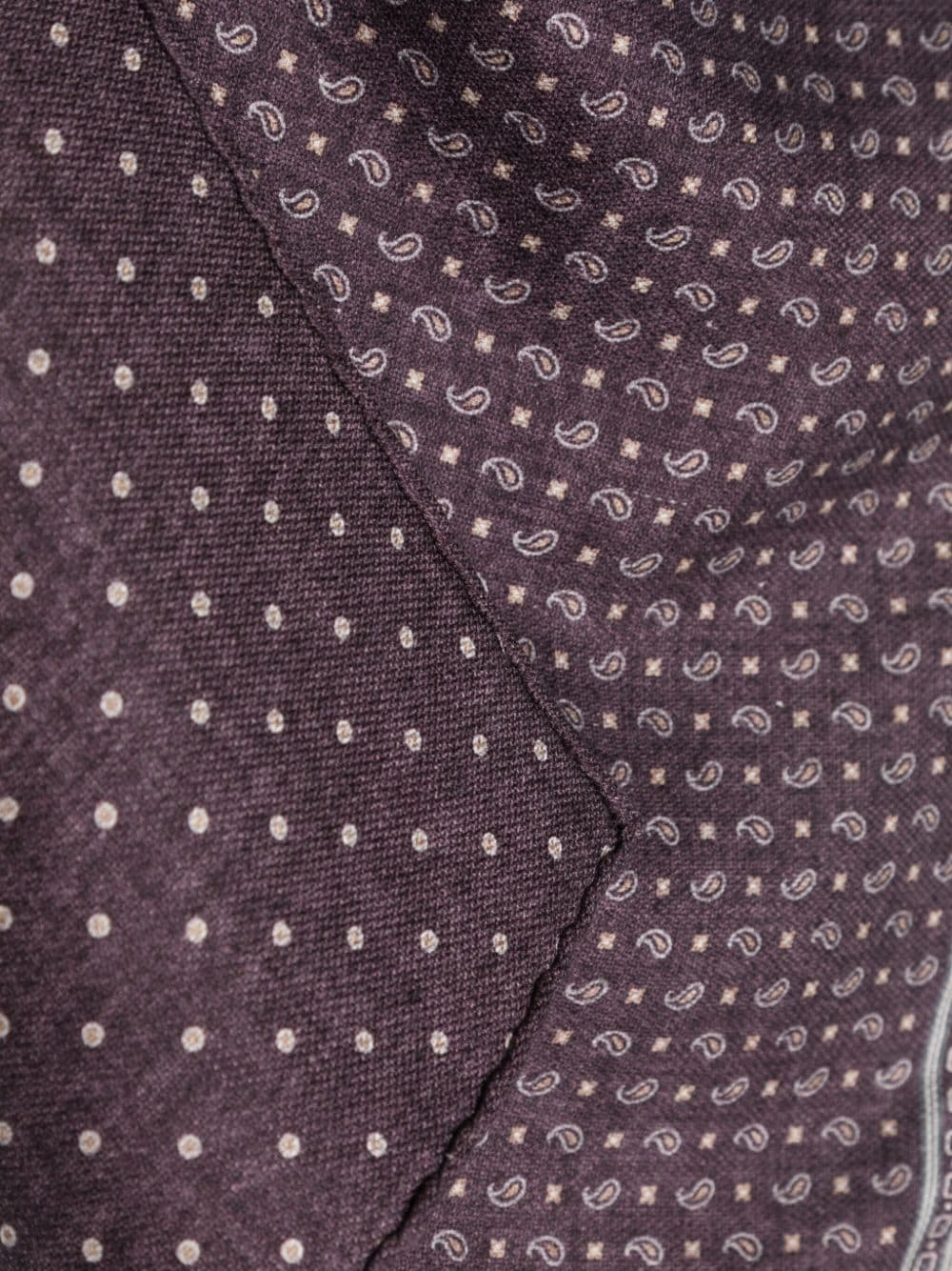 polka-dot reversible silk pocket square - 3