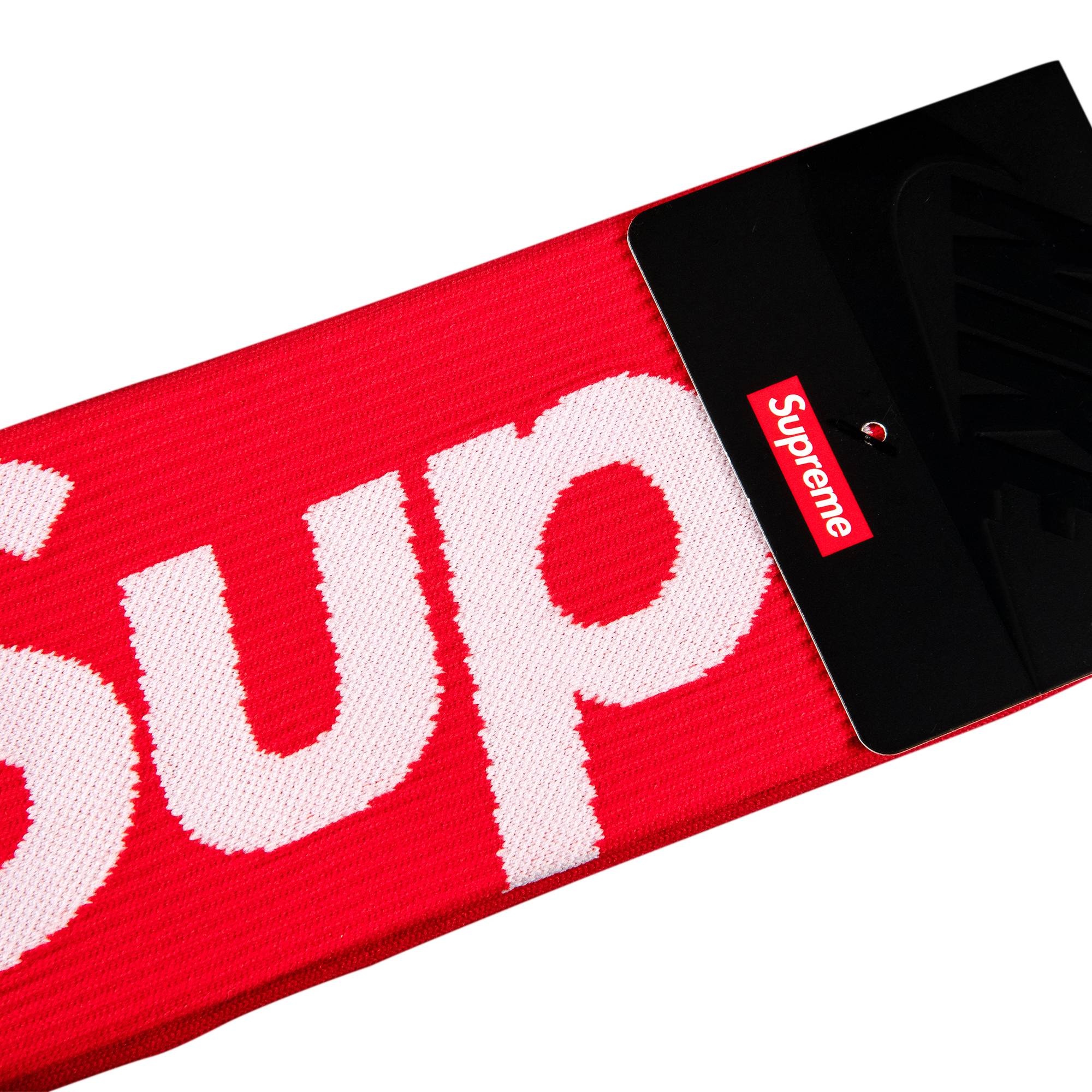 Supreme x Nike Lightweight Crew Socks 'Red' - 2