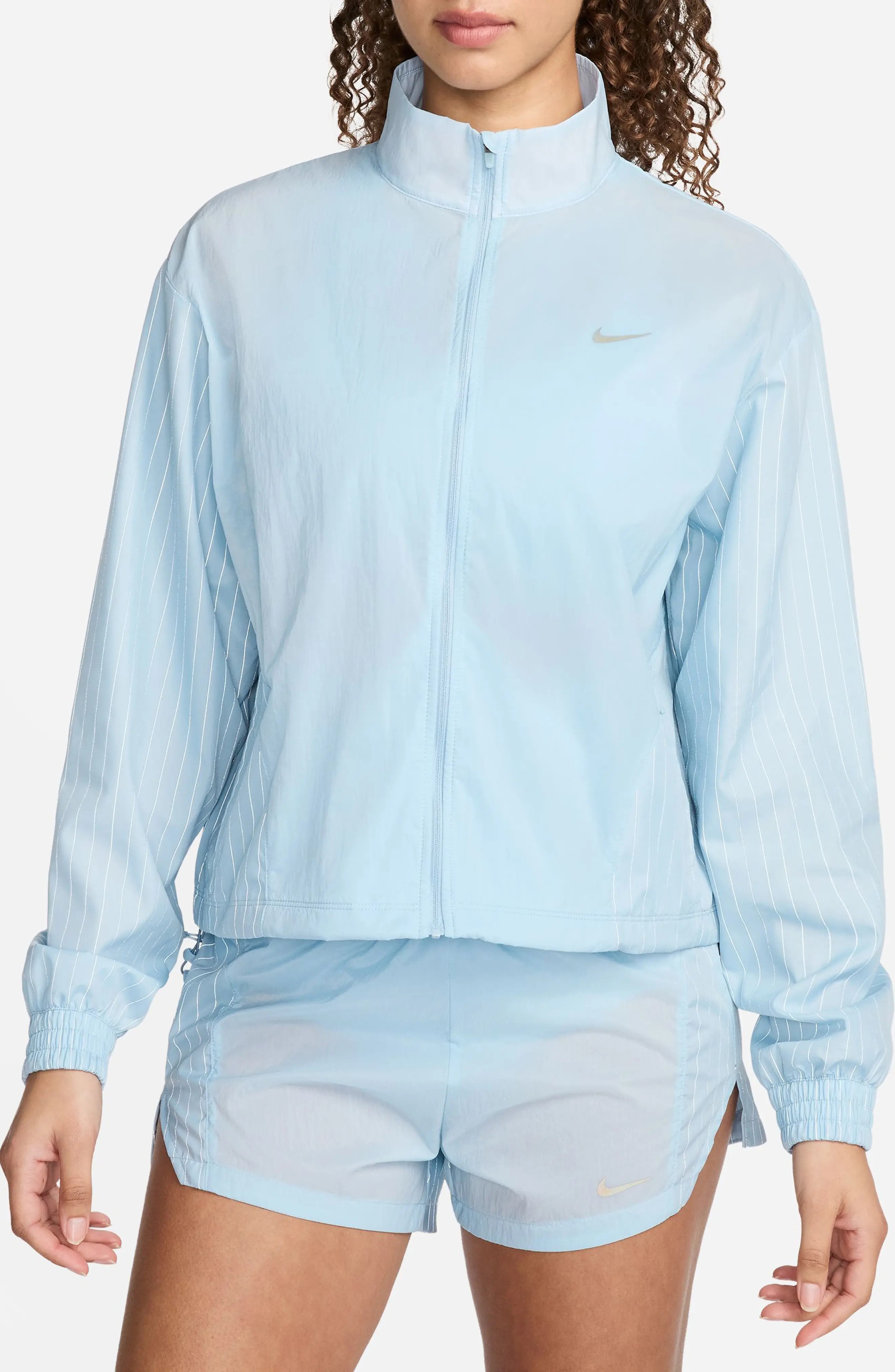 Nike Running Division Reflective Water Repellent Jacket in Light Armory ...