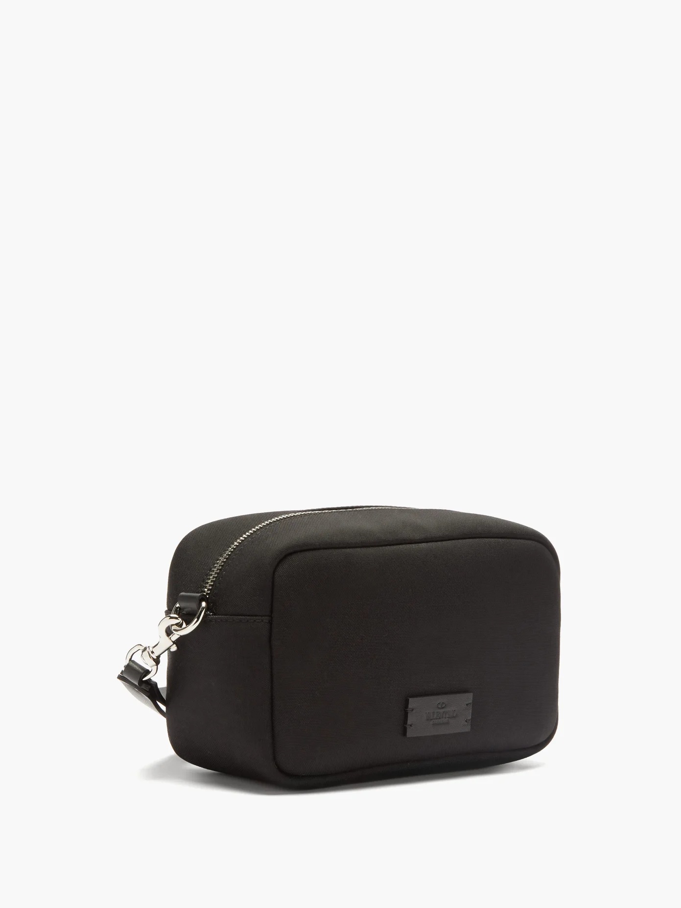 Rockstud leather-trimmed wash bag - 4