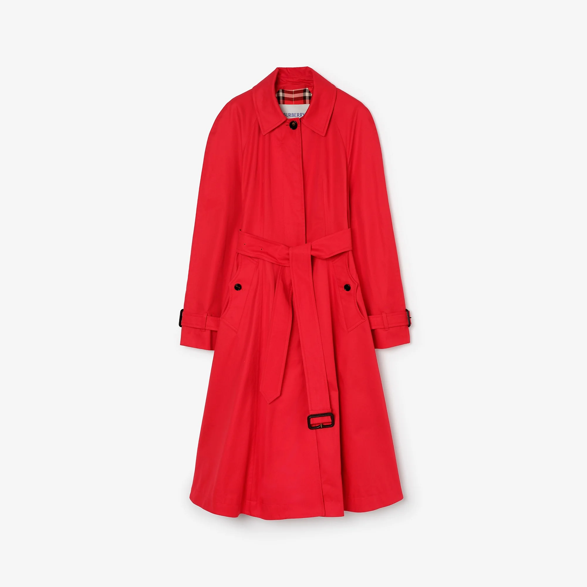 Long Gabardine Ellingham Fit-and-flare Car Coat - 1