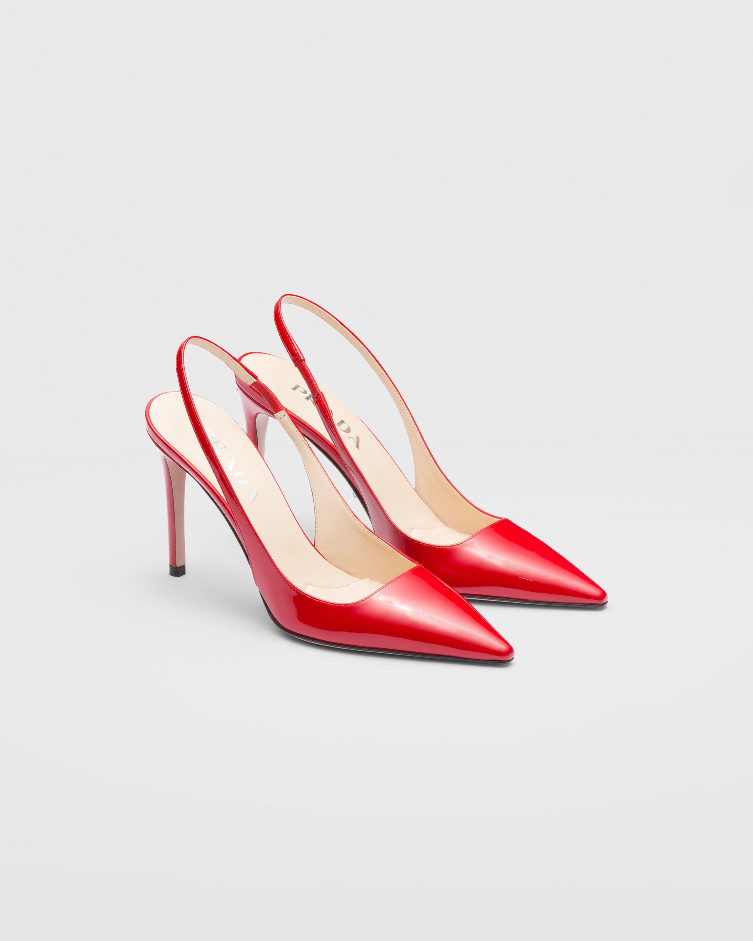 Patent leather slingbacks - 1