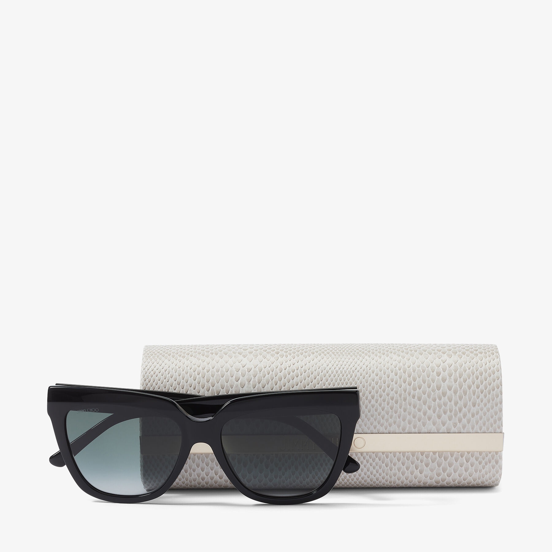 Julieka
Black Square-Frame Sunglasses with JC Emblem and Studs - 4